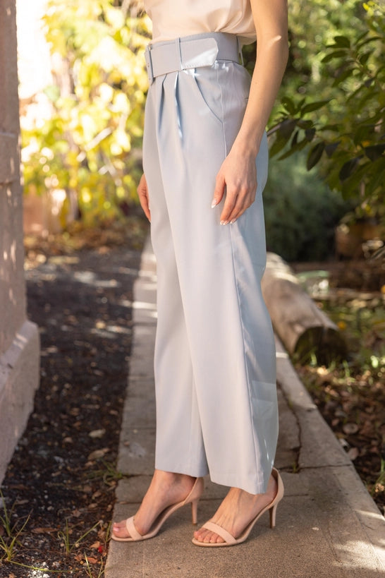 Blue Cloud Pleated Trousers