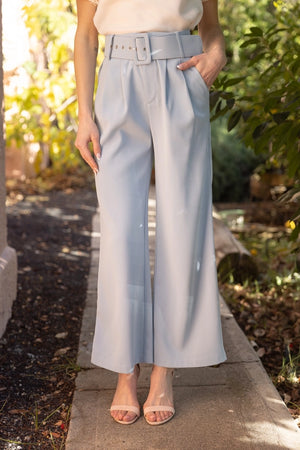 Blue Cloud Pleated Trousers