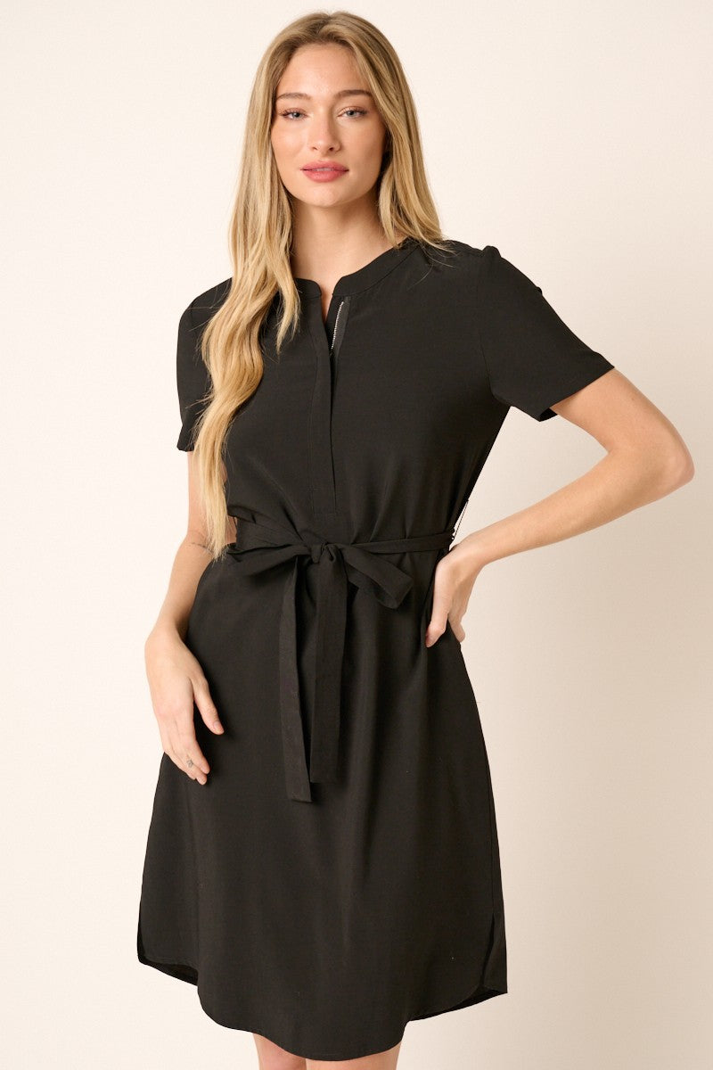 Black Belted Dress