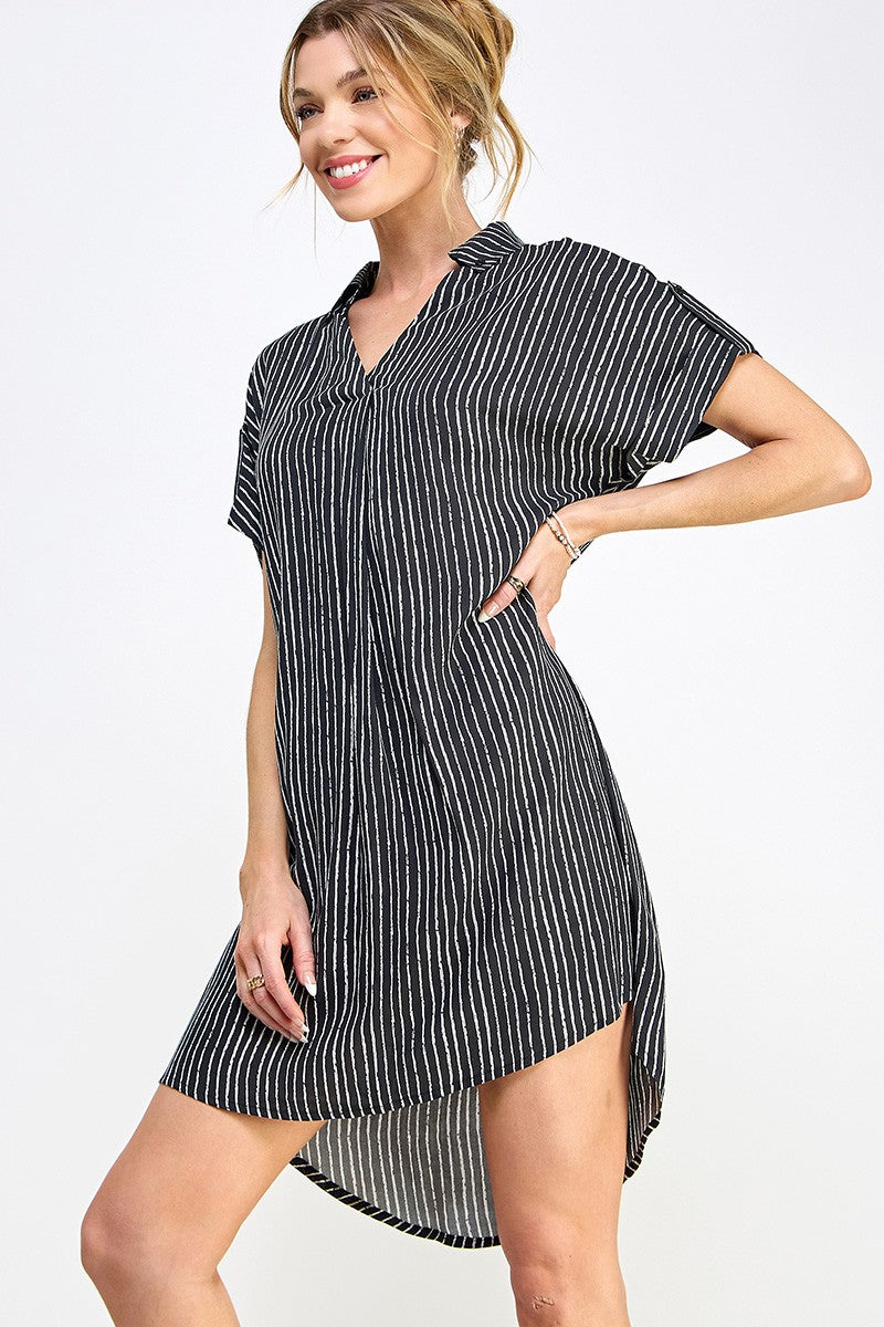 High Low Collared Dress