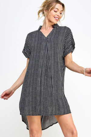 High Low Collared Dress
