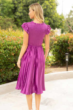 Plum Midi Dress