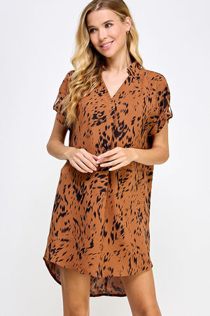 High Low Collared Dress