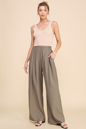 Relaxed Slip On Pants