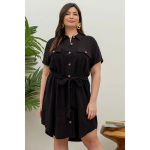 LBD Belted Dress Plus