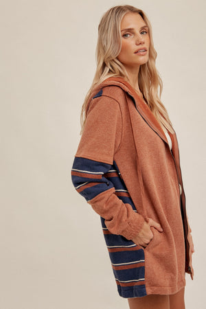 Rust Navy Hoodie