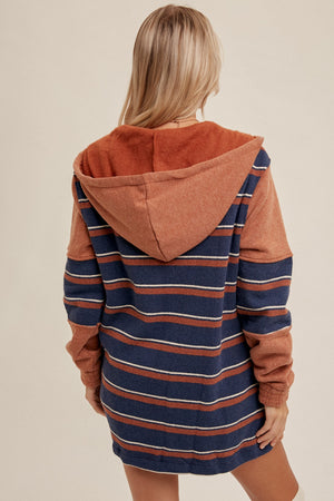 Rust Navy Hoodie