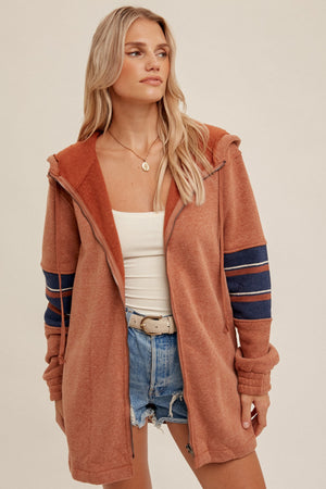 Rust Navy Hoodie