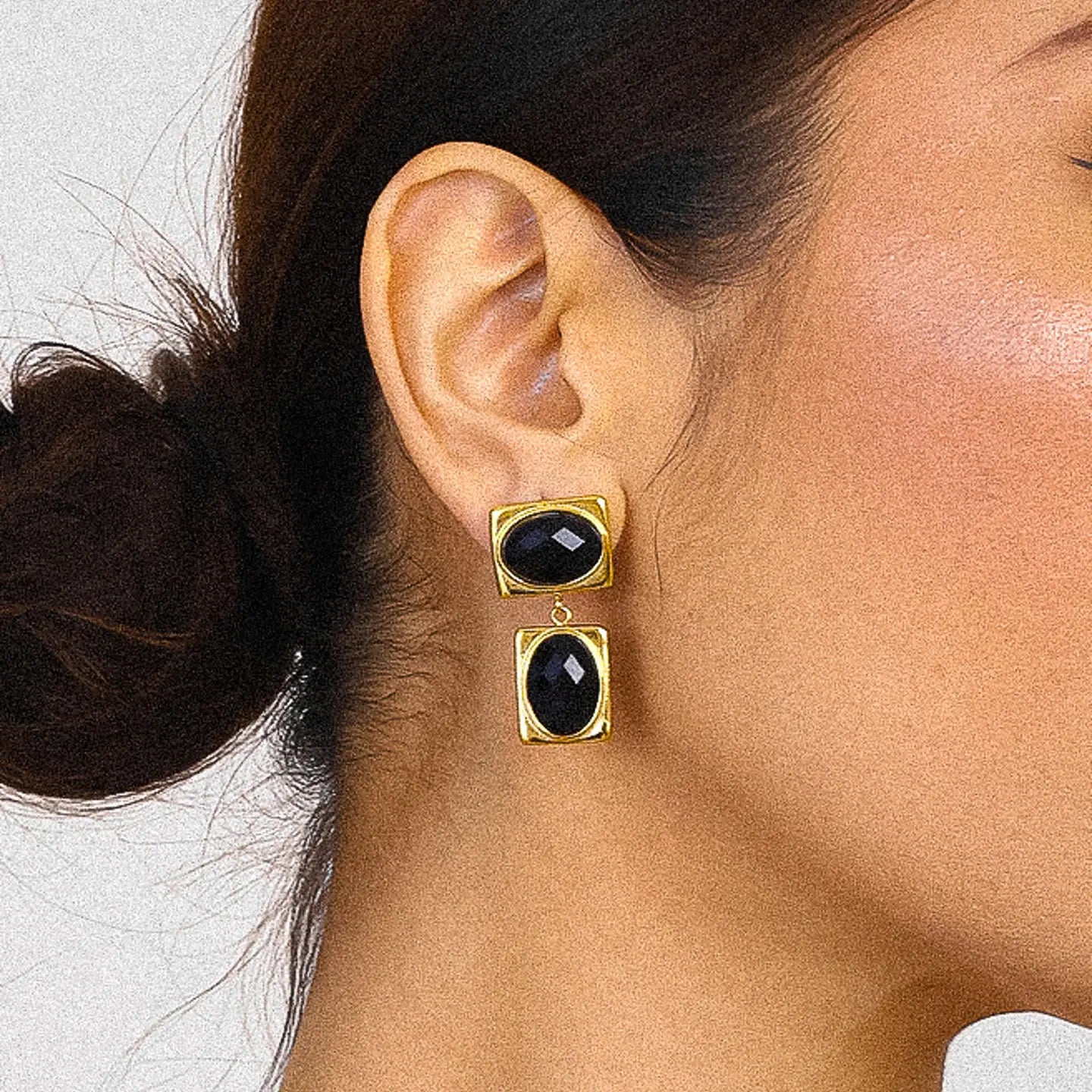 Onyx Love Earrings