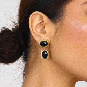 Onyx Love Earrings