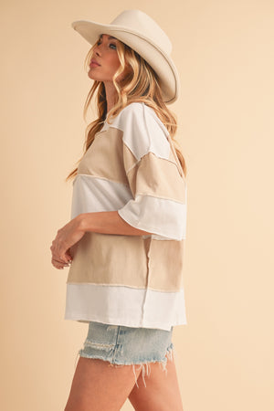 Seafoam Stripes Top