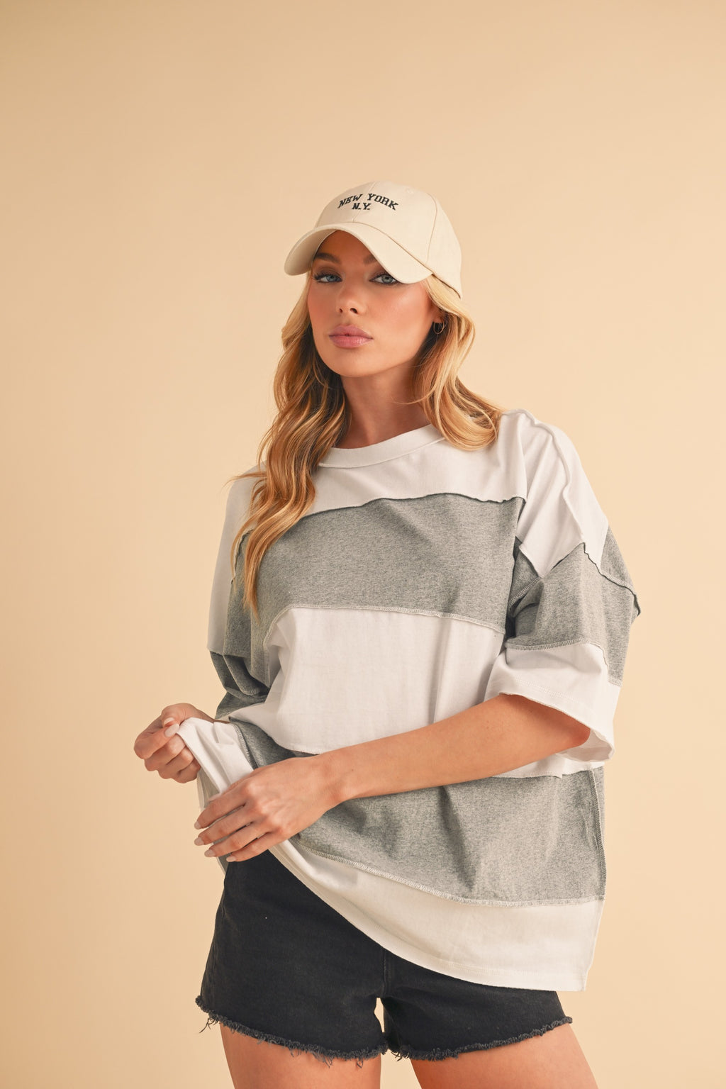 Seafoam Stripes Top