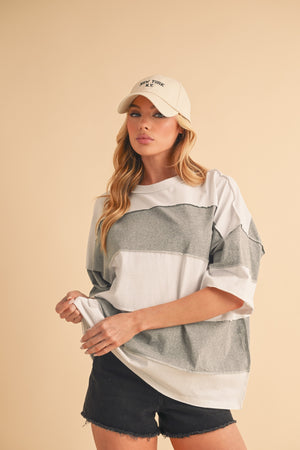 Seafoam Stripes Top