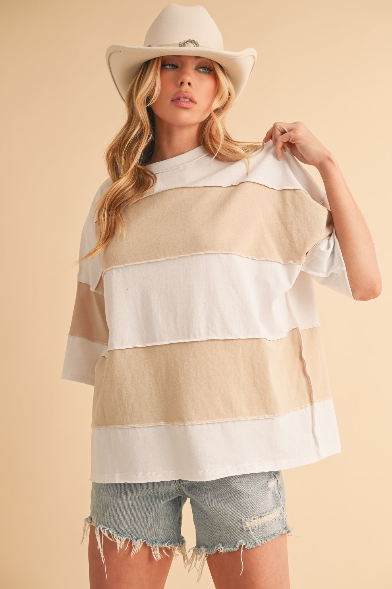 Seafoam Stripes Top