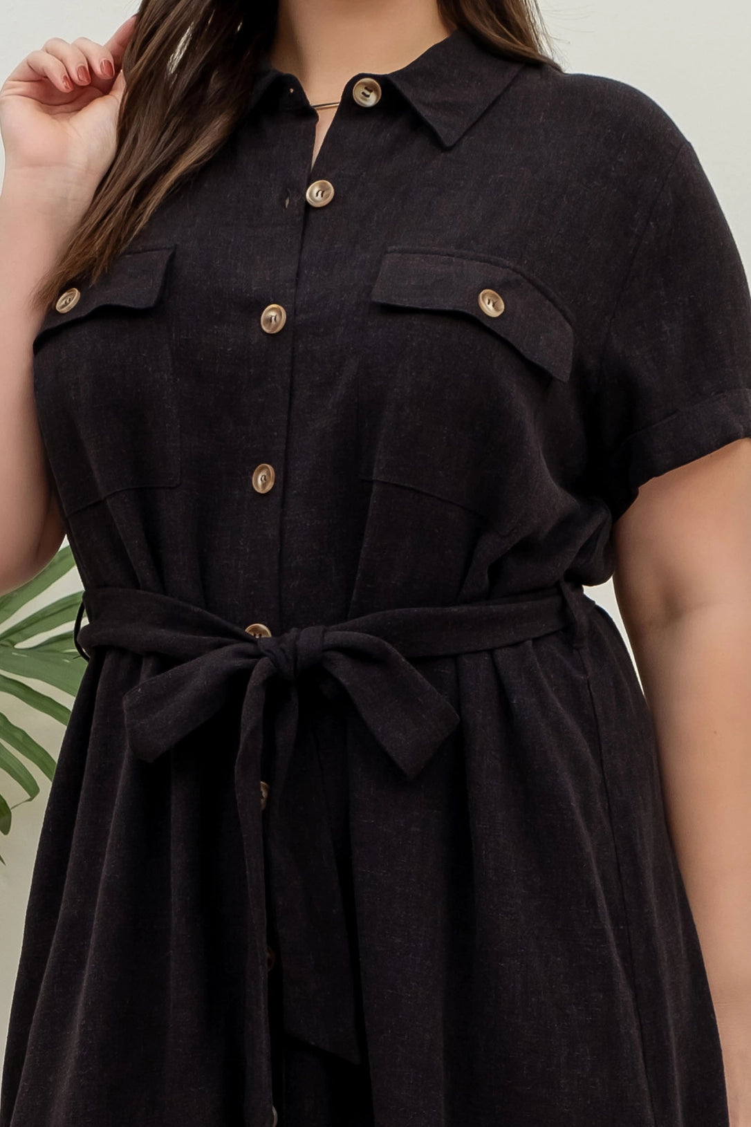 LBD Belted Dress Plus