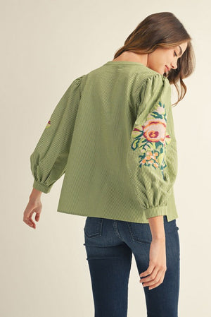 Floral Love Embroidered Top