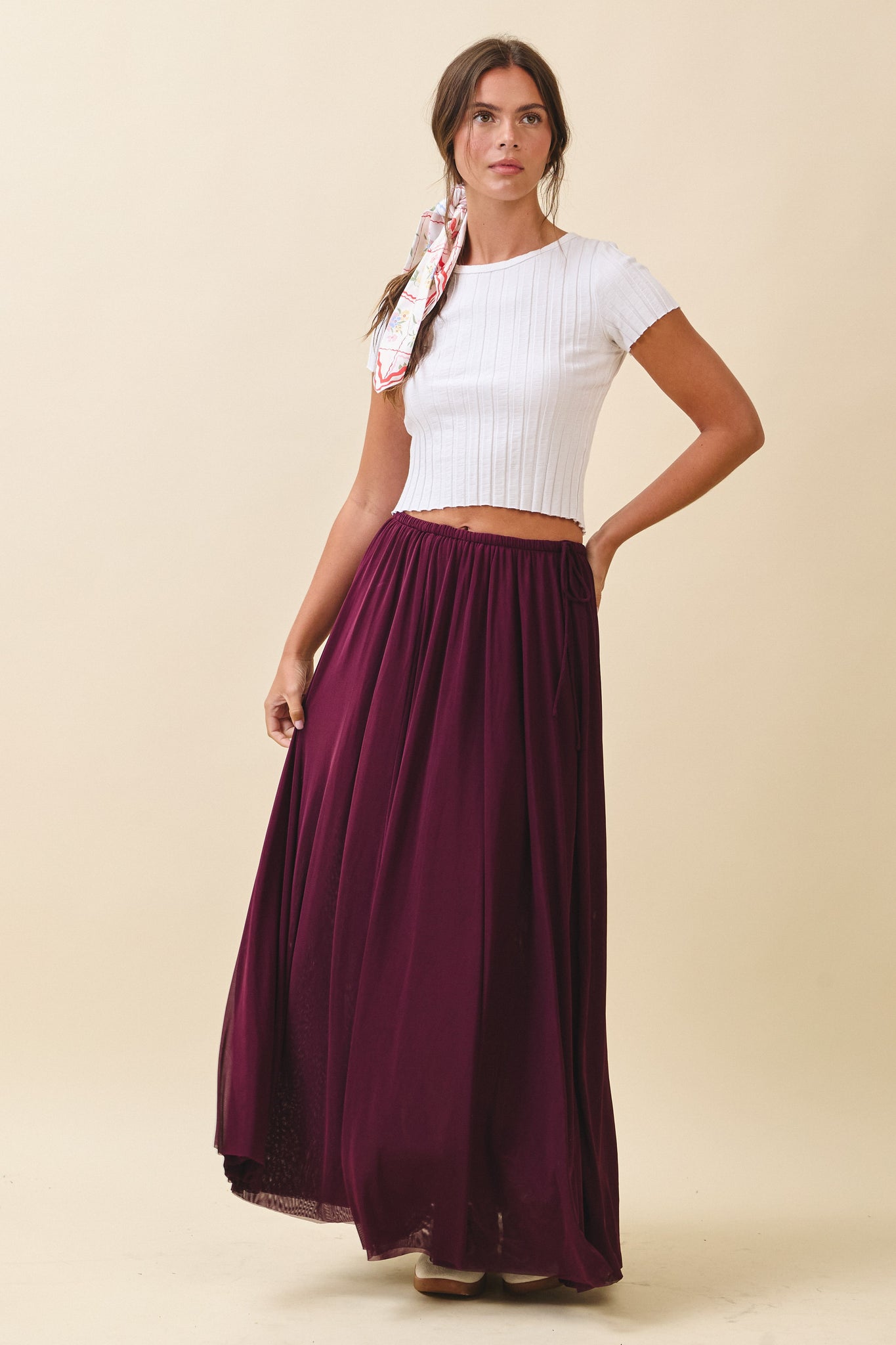Wine Me Maxi Skirt