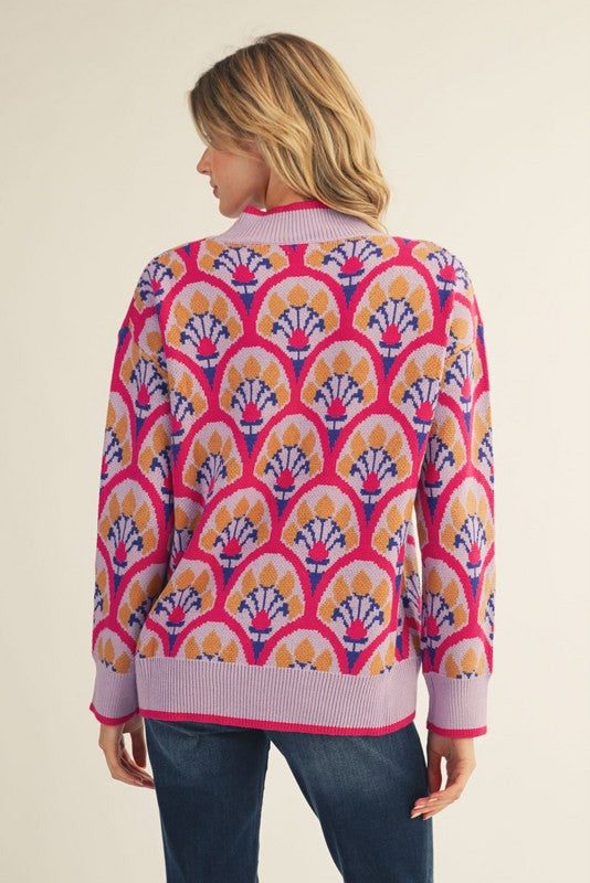 Magenta Vibes Sweater