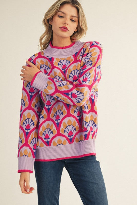 Magenta Vibes Sweater