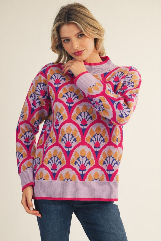 Magenta Vibes Sweater