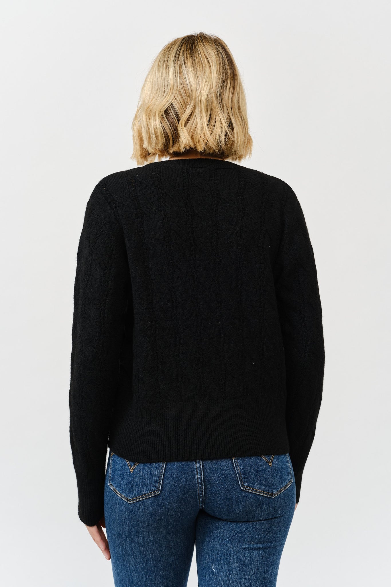 Pointelle Onyx Sweater