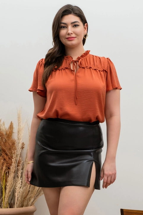 Sienna Satin Top Plus