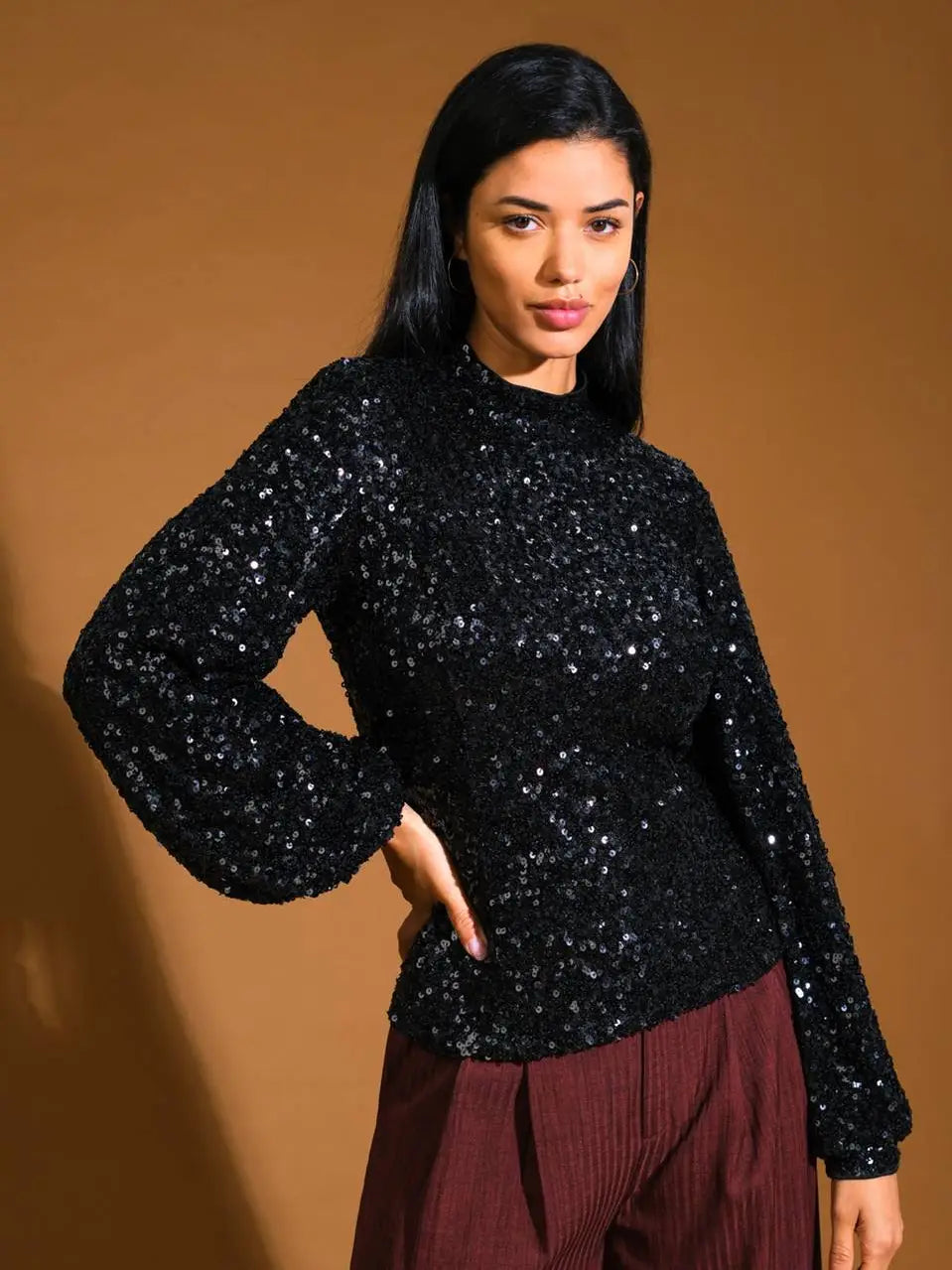 Holiday Vibes Sequin Top