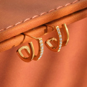 Dolce Double Hoops