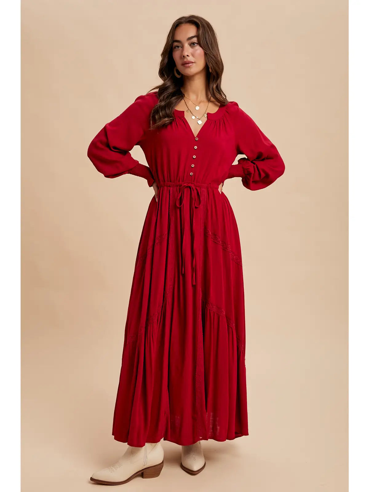 Cranberry Maxi Dress