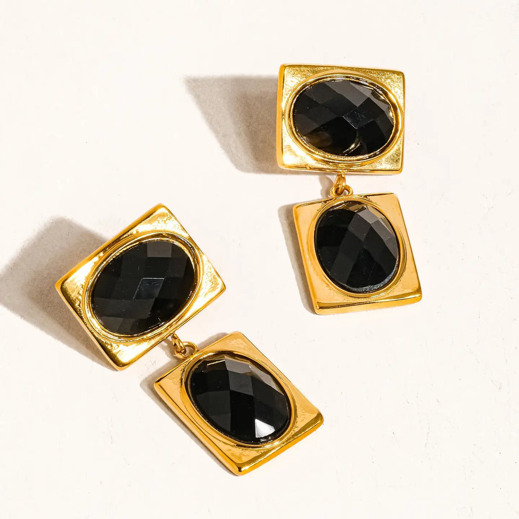Onyx Love Earrings