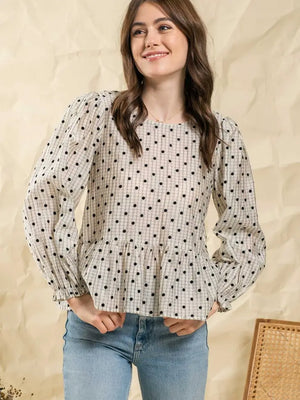 Polka Dot Tie Top