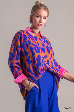 Bright Leopard Sweater