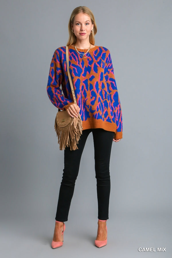 Bright Leopard Sweater