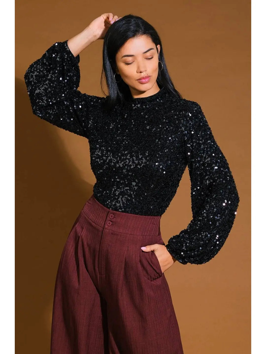 Holiday Vibes Sequin Top