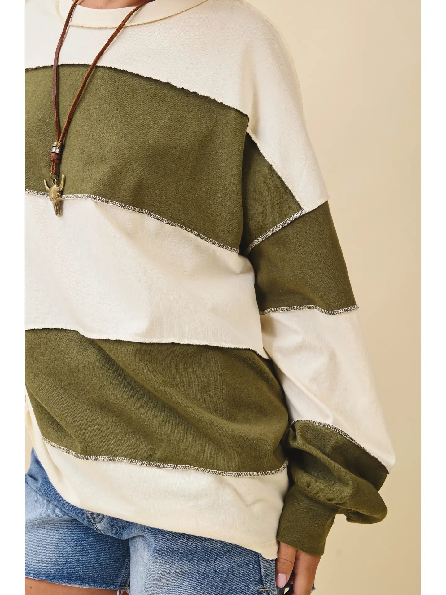 Evergreen Striped Top