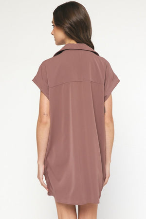 Collared Shirt Dress