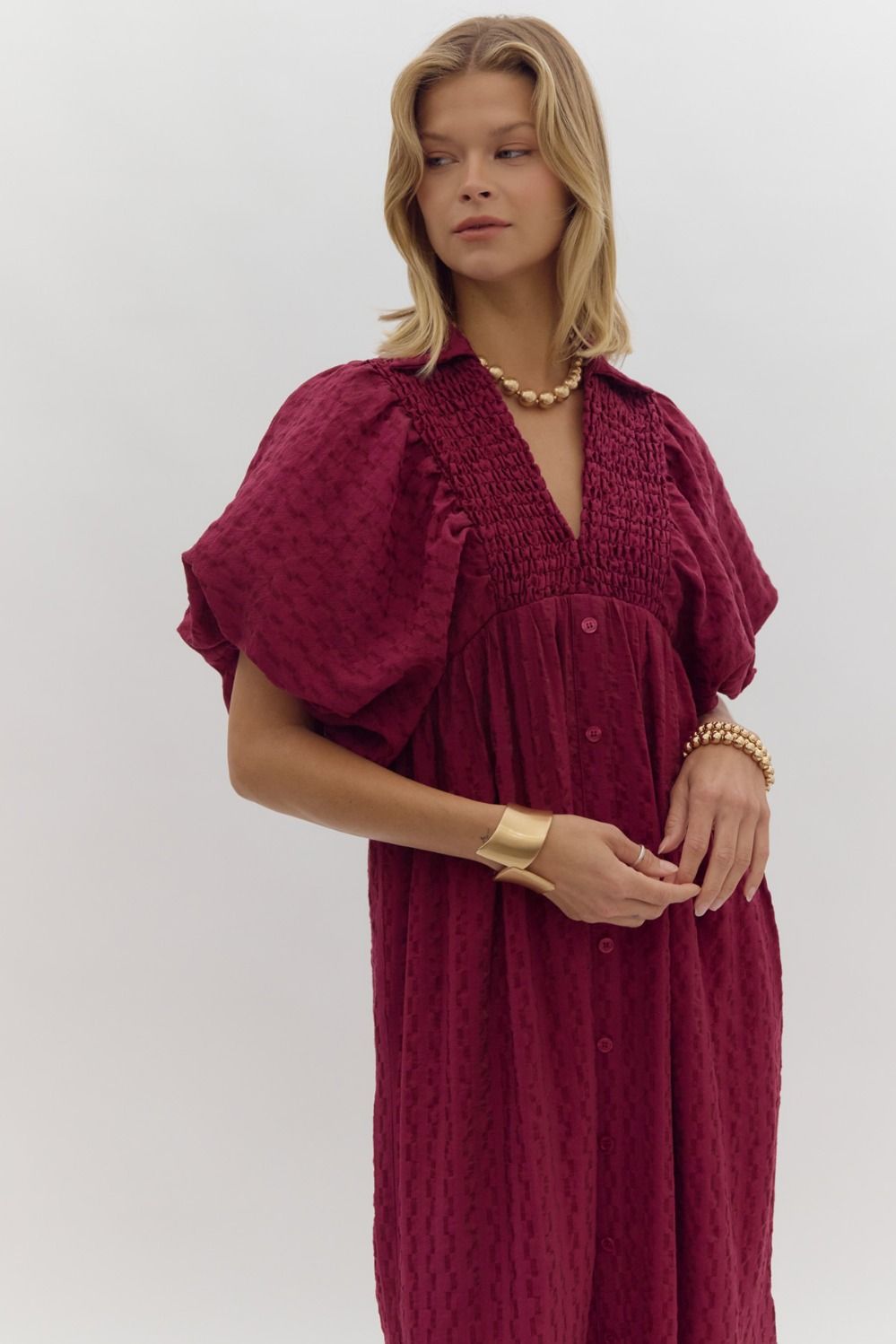 Cranberry Maxi Dress