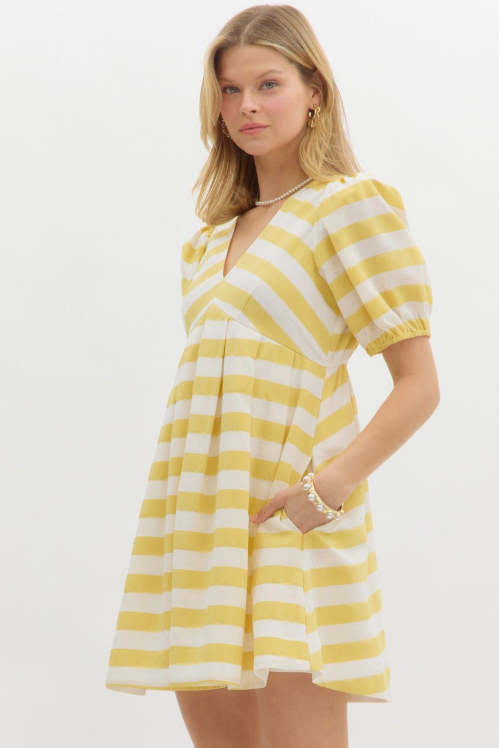 Lemon Stripes Dress