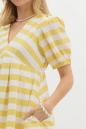 Lemon Stripes Dress
