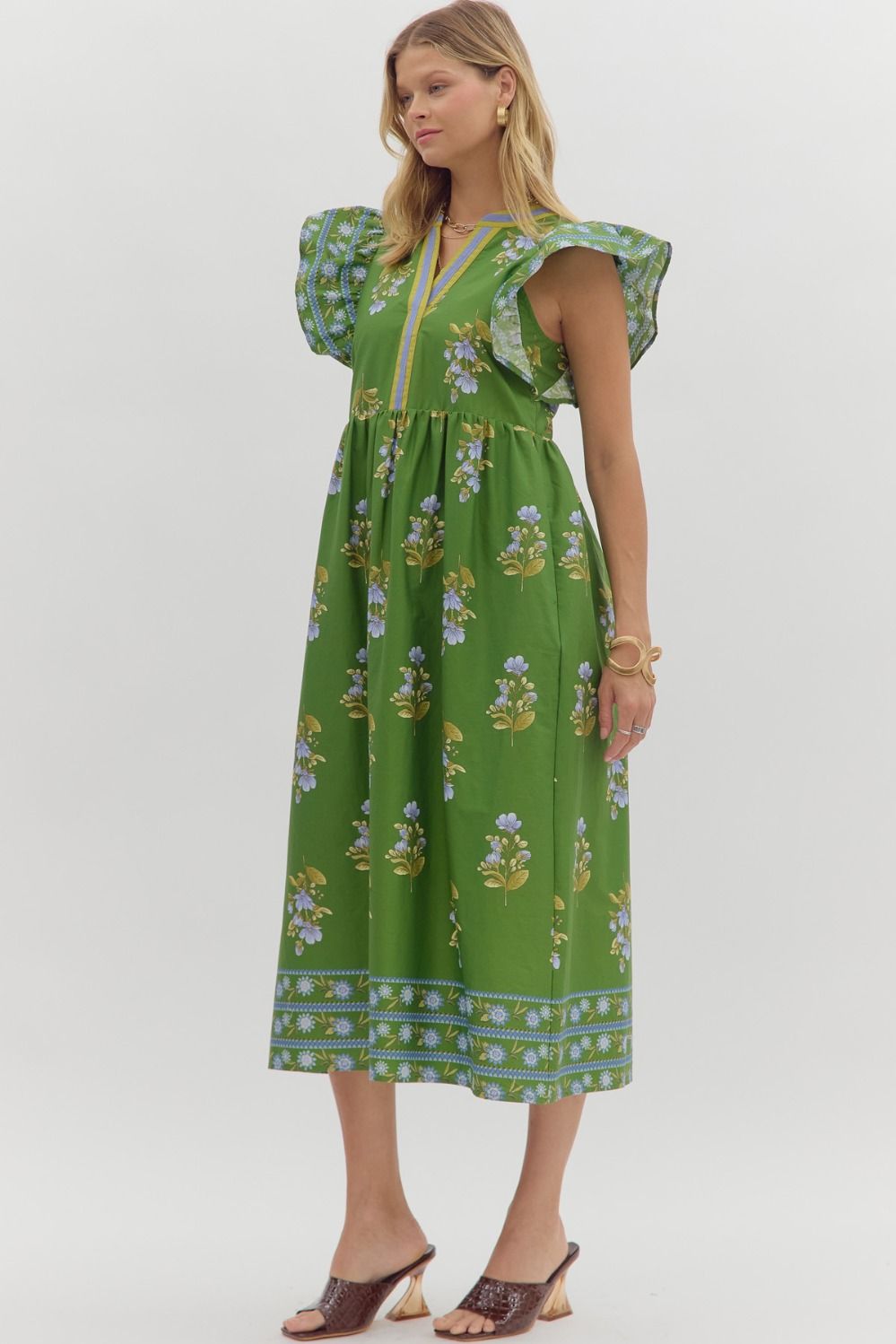 Green Garden Party Dress