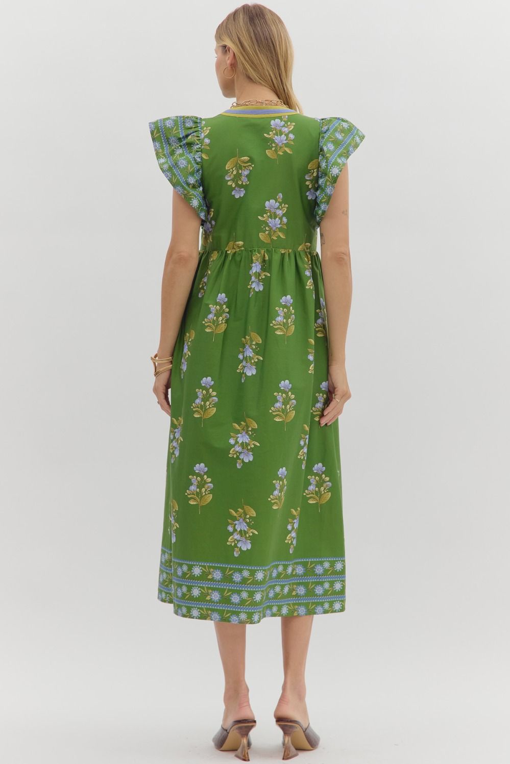 Green Garden Party Dress