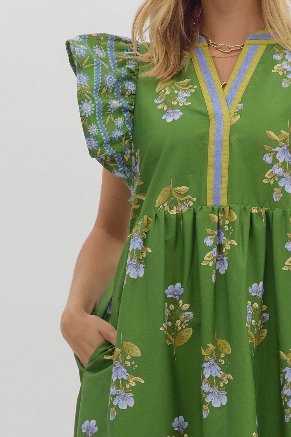 Green Garden Party Dress