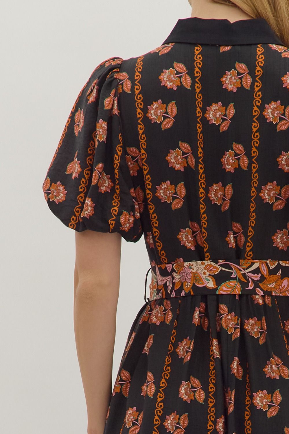 Turning Leaves Midi Dress