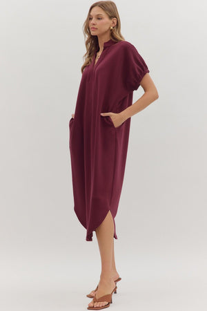 Cranberry Midi Dress