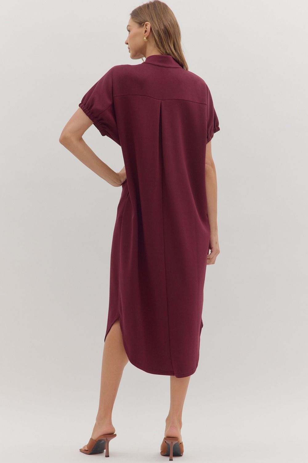 Cranberry Midi Dress