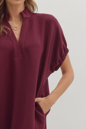 Cranberry Midi Dress