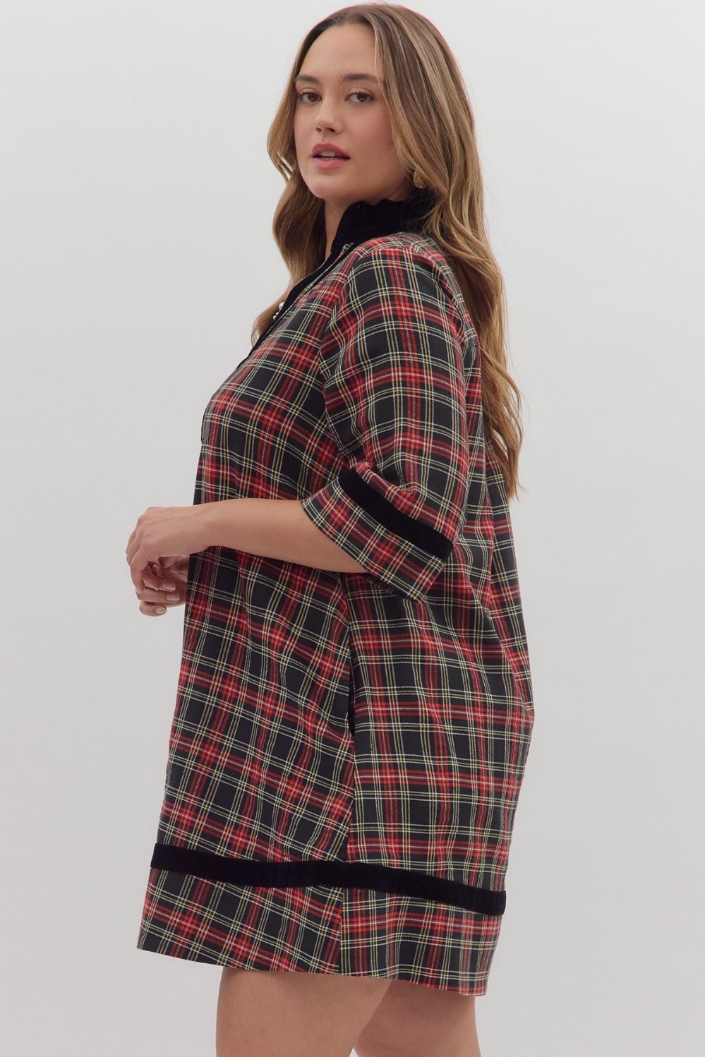 Plaid Days Dress Plus
