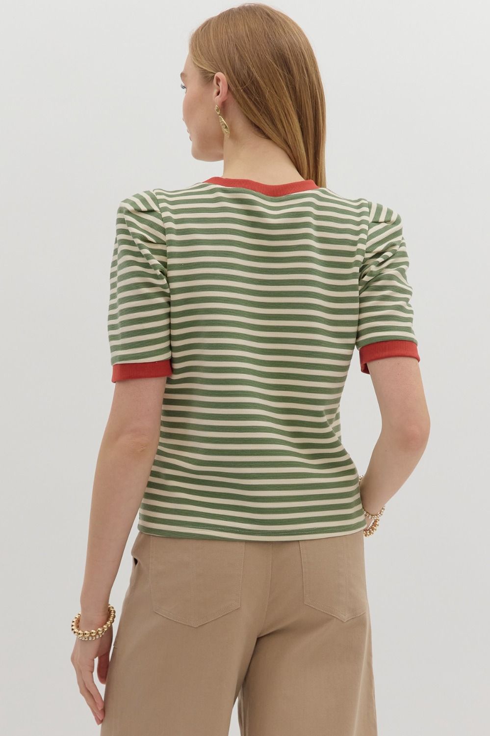 Evergreen Striped Top