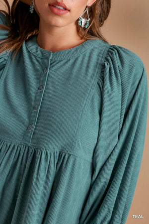 Corduroy Babydoll Dress
